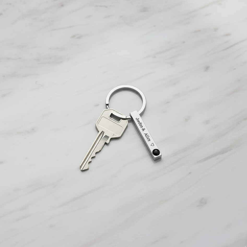 Isikupärane Teksti ja Projektsiooniga Võtmehoidja